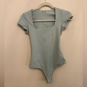 NWOT Free People Intimately Square Eyes bodysuit XS mint green